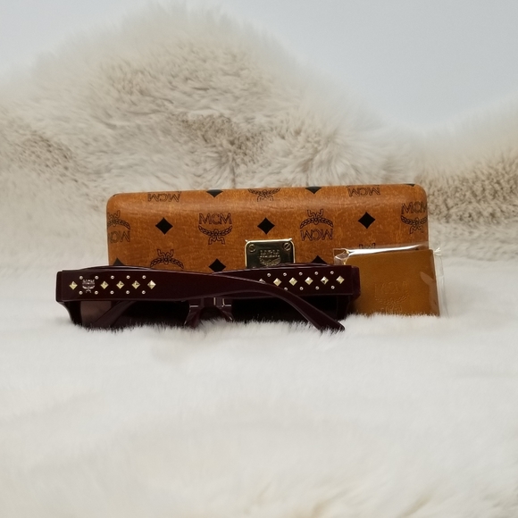 Authentic NWT MCM Bordeaux Cat Eye Sunglasses - Picture 3 of 6